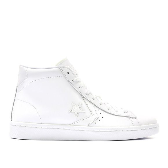 NIB Converse Pro Leather 76 Mid White/White/White 155335C US Mens 9.5 - Picture 5 of 6